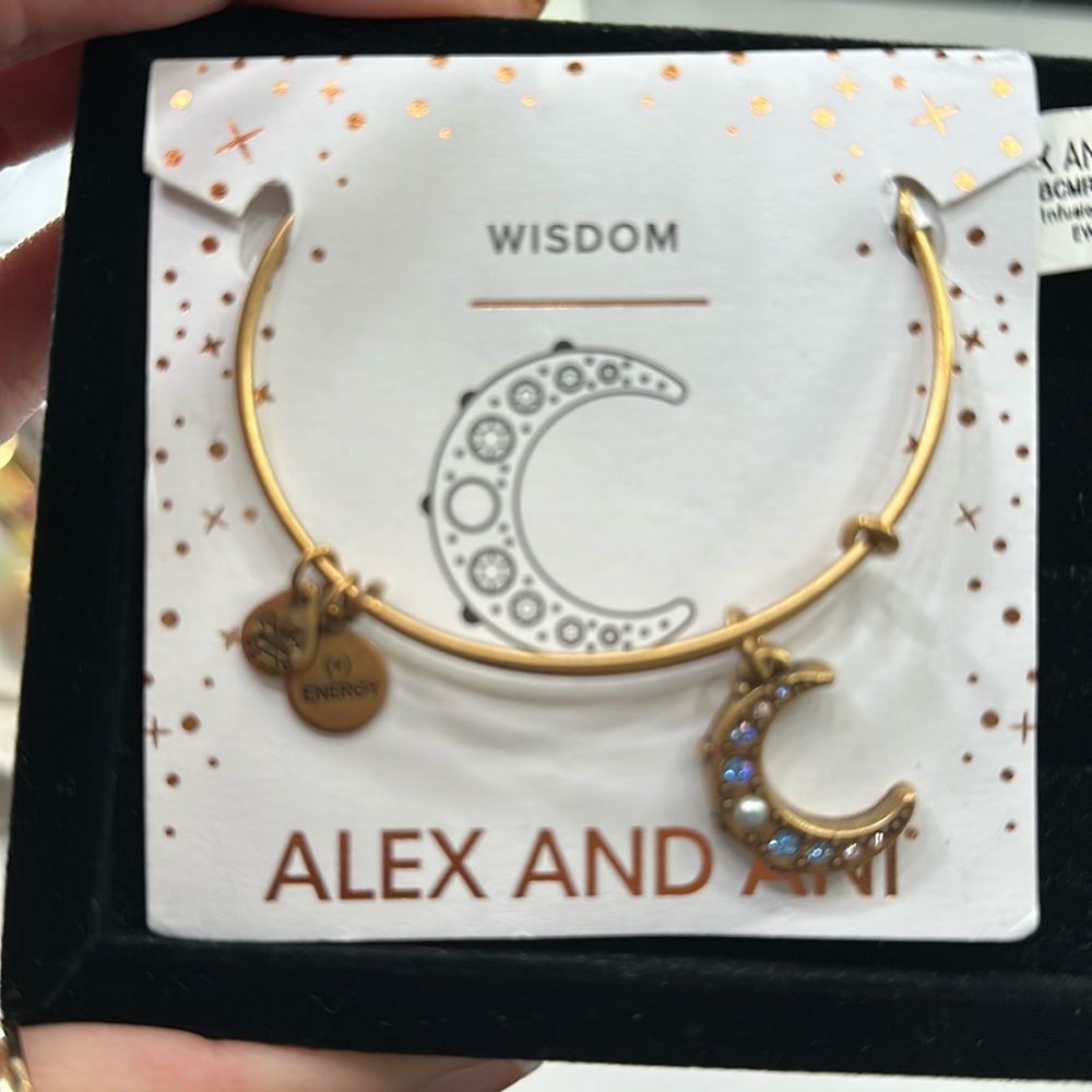 Gold moon bracelet